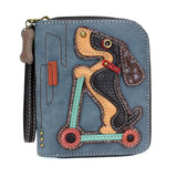 Chala Dog  Zip Around Wallets-Carry your cards in dog gone good style!*