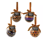 Trick or Feet Fuzzy Halloween Socks in an Ornament Ball-Perfect Gift!  Womens
