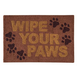 Wipe Your Paws Hooked Rug, Welcome Mat *