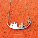 Wild Places/Animal Inspired Necklaces Stainless Steel MADE IN THE USA - The Pink Pigs, A Compassionate Boutique