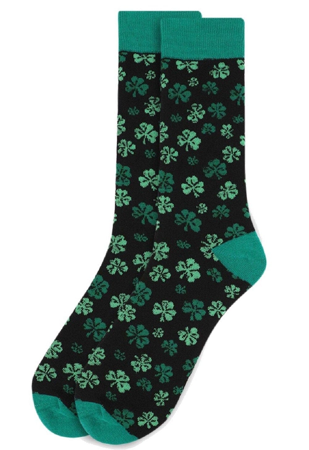 St Patrick's Day Four Leaf Clover Socks Men's & Women's Size Crew