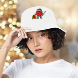 Cartoon Christmas Bucket Hat - Cute Hat - Themed Bucket Hat