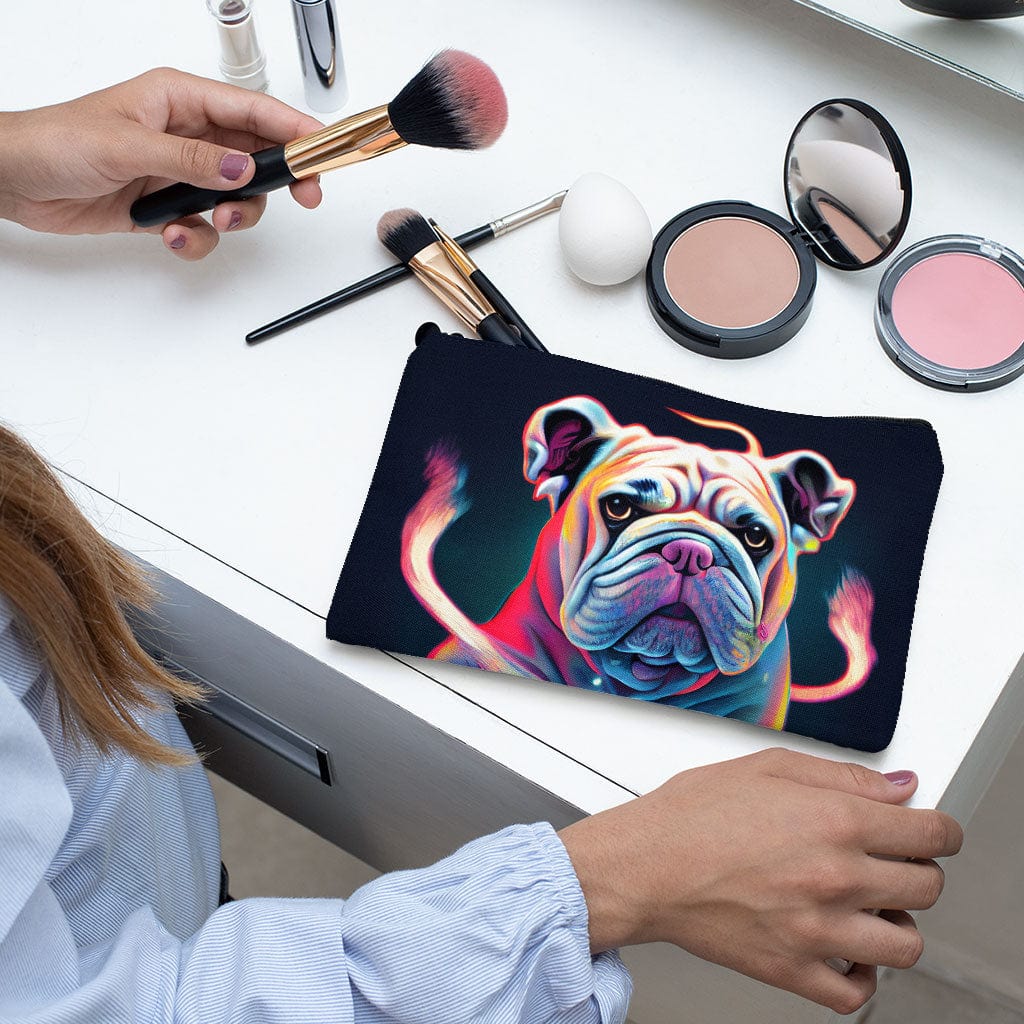 Dog Print Makeup Bag - Magic Cosmetic Bag - Art Makeup Pouch