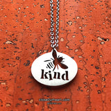 Bee Kind Stainless Steel Necklace - Made in the USA