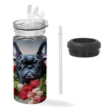 Cute Dog Insulated Slim Can Cooler - Bulldog Can Cooler - Artwork Insulated Slim Can Cooler