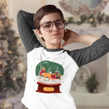 Christmas Deer Baseball T-Shirt - Beautiful T-Shirt - Deer Tee Shirt