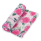 Abound-LollyBanks LollyBanks Swaddle blanket set Let's Flamingle - Swaddle Set of Three Pink Theme Muslin Blankets