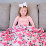 Abound-LollyBanks LollyBanks Swaddle blanket set Let's Flamingle - Swaddle Set of Three Pink Theme Muslin Blankets