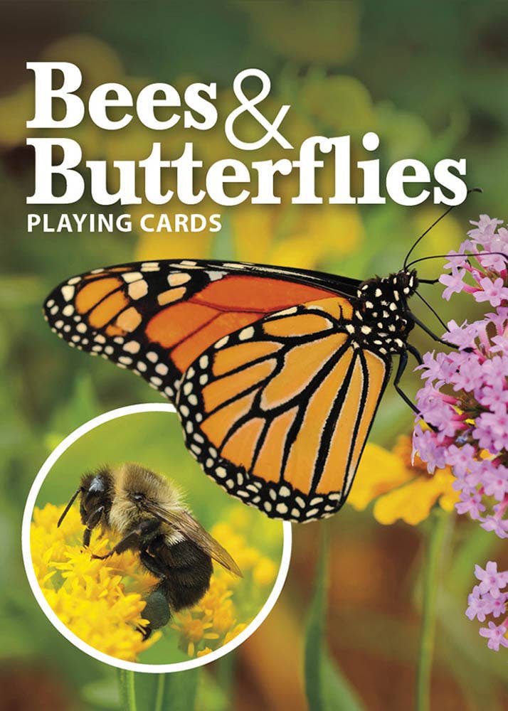 AdventureKEEN Card Games Bees & Butterflies Playing Cards