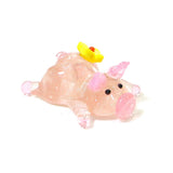 Ali Express blown glass Lying Yellow Murano Blown Glass Piggy Assortment Medium