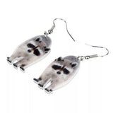 Ali Express Fashion Earrings Acrylic Animal Earrings Raccoon Gator Skunk Hedgehog Jaguar