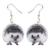 Acrylic Animal Earrings Raccoon Gator Skunk Hedgehog Jaguar