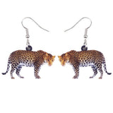 Ali Express Fashion Earrings leopard Acrylic Animal Earrings Raccoon Gator Skunk Hedgehog Jaguar