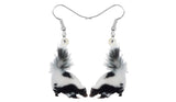 Ali Express Fashion Earrings Skunk Acrylic Animal Earrings Raccoon Gator Skunk Hedgehog Jaguar