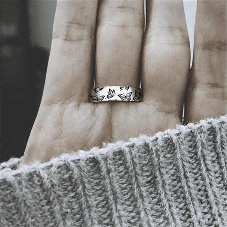 Ali Express Fashion Jewelry Inspirational Vintage Look Butterfly Ring