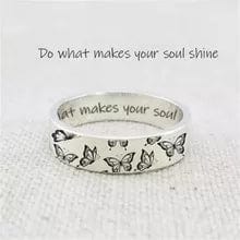 Ali Express Fashion Jewelry Size 7 Inspirational Vintage Look Butterfly Ring