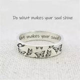 Ali Express Fashion Jewelry Size 7 Inspirational Vintage Look Butterfly Ring