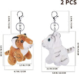 Ali-express Keychains Tiger plush keychains