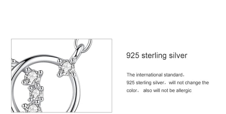 Ali Express Necklace sterling silver Interlocking Circles Pendant Necklace Sterling Silver, Dainty