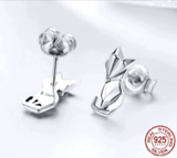 Alibaba - bamoer Earrings Fox Stud Sterling Silver Earrings