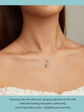 Alibaba - bamoer Necklace sterling silver Cat in Moon Reaching for Star Necklace 925 Sterling Silver 18" adj. Chain