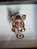 Alibaba - Booker Fine Fashion Jewelry-Earrings Ring Rose Gold Plated Sterling Silver Piggy Ring and Post Earrings