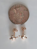 Alibaba - Booker Fine Fashion Jewelry-Earrings Rose Gold Plated Sterling Silver Piggy Ring and Post Earrings