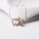 Alibaba - Booker Fine Fashion Jewelry-Necklace Best Friends Piggies, Pair of Pig Butts Necklace! Yellow, Rose or White Gold Plated