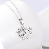 Alibaba - Booker Fine Fashion Jewelry-Necklace Silver Cow Necklace, Bovine Love at First Sight! 925 Sterling Silver