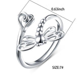 Alibaba - Booker Fine Fashion Jewelry-Ring Dragonfly Ring in 925 Sterling Silver, Simple and Sweet