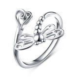 Alibaba - Booker Fine Fashion Jewelry-Ring Dragonfly Ring in 925 Sterling Silver, Simple and Sweet