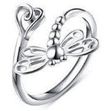 Alibaba - Booker Fine Fashion Jewelry-Ring Dragonfly Ring in 925 Sterling Silver, Simple and Sweet