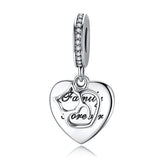 Alibaba Charms Cat & Heart Cat Lovers Pandora Style Charm Collection Sterling Silver