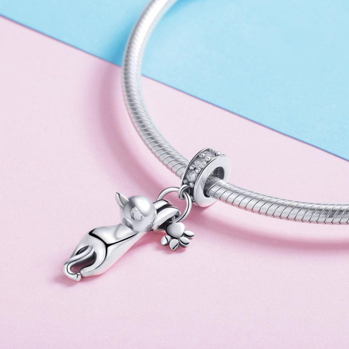 Alibaba Charms Cat Lovers Pandora Style Charm Collection Sterling Silver
