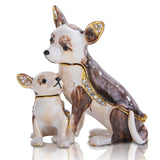 Alibaba Decor Momma and Puppy Trinket Box