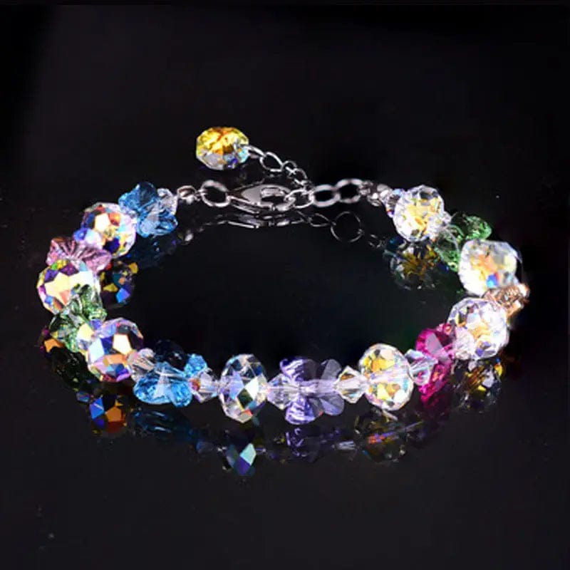 Alibaba Fashion Jewelry Multi/Silver Crystal Butterfly Beaded Bracelets Multi Colors