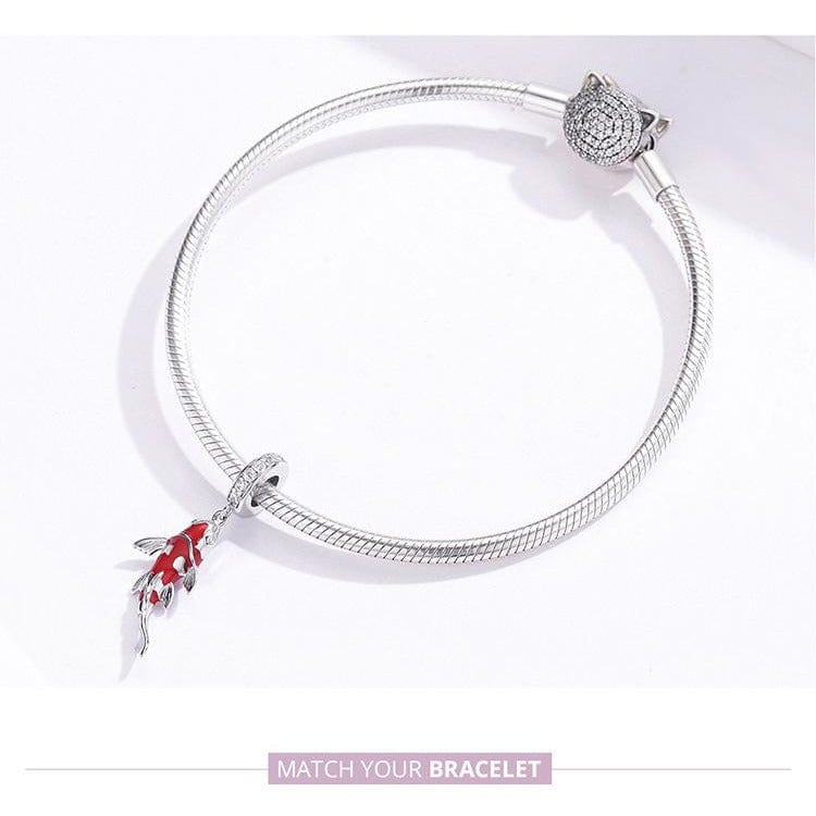 Alibaba Fine Fashion Jewelry-Earrings Charm Colorful Koi Earrings & Charm-Beautiful Sterling Silver Fish Earrings!!