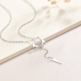 Alibaba Fine Fashion Jewelry-Necklace Bat Necklace-Cute flying Bat in Sterling Silver Adorns Your Neck