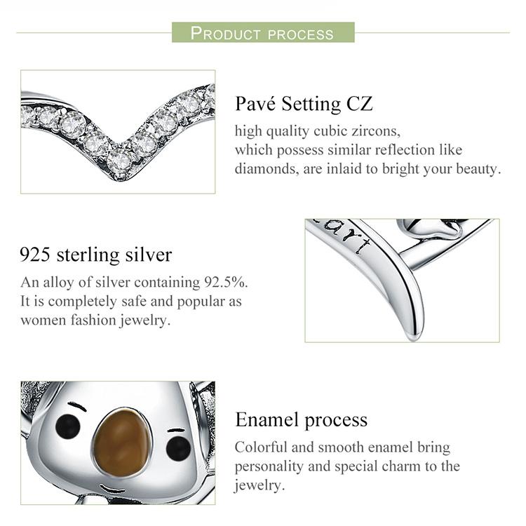 Alibaba Fine Fashion Jewelry-Necklace Koala Jewelry!  Necklace, Rings, Charms and Earrings Beautiful Sterling Silver for Koala Bear Lovers!