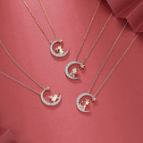 Alibaba Fine Fashion Jewelry-Necklace Zodiac Baby Animal Necklaces-Chinese Zodiac Cute Rose Gold Plated Sterling Silver