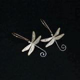 Alibaba Fine Fashion Jewelry SET Dainty Dragonfly Sterling Silver Jewelry Earrings and Necklace Handmade Works of Art!