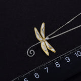 Alibaba Fine Fashion Jewelry SET Dainty Dragonfly Sterling Silver Jewelry Earrings and Necklace Handmade Works of Art!