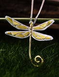 Alibaba Fine Fashion Jewelry SET Dainty Dragonfly Sterling Silver Jewelry Earrings and Necklace Handmade Works of Art!