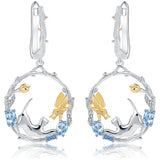 Alibaba Fine Fashion Jewelry SET Topaz-Earrings Cat and Butterfly Fine Sterling Silver Jewelry, Genuine Gemstone-Necklace, Earrings, Ring or SET