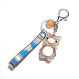 alibaba Keychain Brown Crackled Acrylic Pig KeyChain, Lights Up!  Super Cute for Kids*