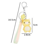 alibaba Keychain Crackled Acrylic Pig KeyChain, Lights Up!  Super Cute for Kids*