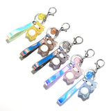 alibaba Keychain Crackled Acrylic Pig KeyChain, Lights Up!  Super Cute for Kids*