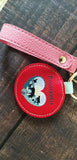 ALibaba Keychain Faux Leather Pig Key Chain with Strap, Tassel and Rooterville Logo!*