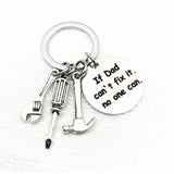 Alibaba Keychain Fix-It Keychains for Father's Gift-First Love and If Dad Can't Fix It Cute Gifts for Dads Stainless Steel