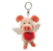 Alibaba Keychain Heart and Wings Plush Pig Keychains, 4" Stuffed Piggy 4 Varieties